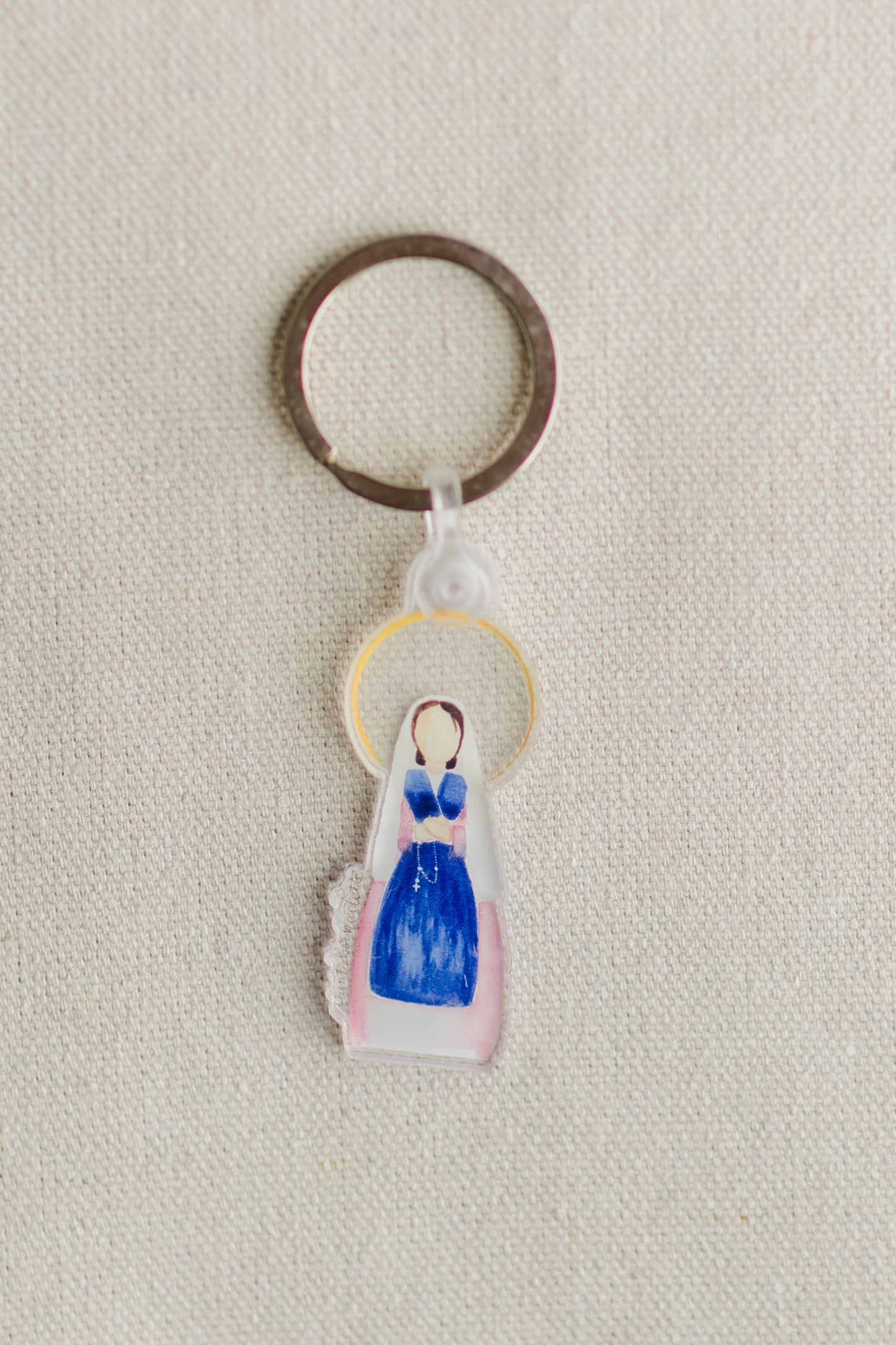 St. Bernadette Keychain