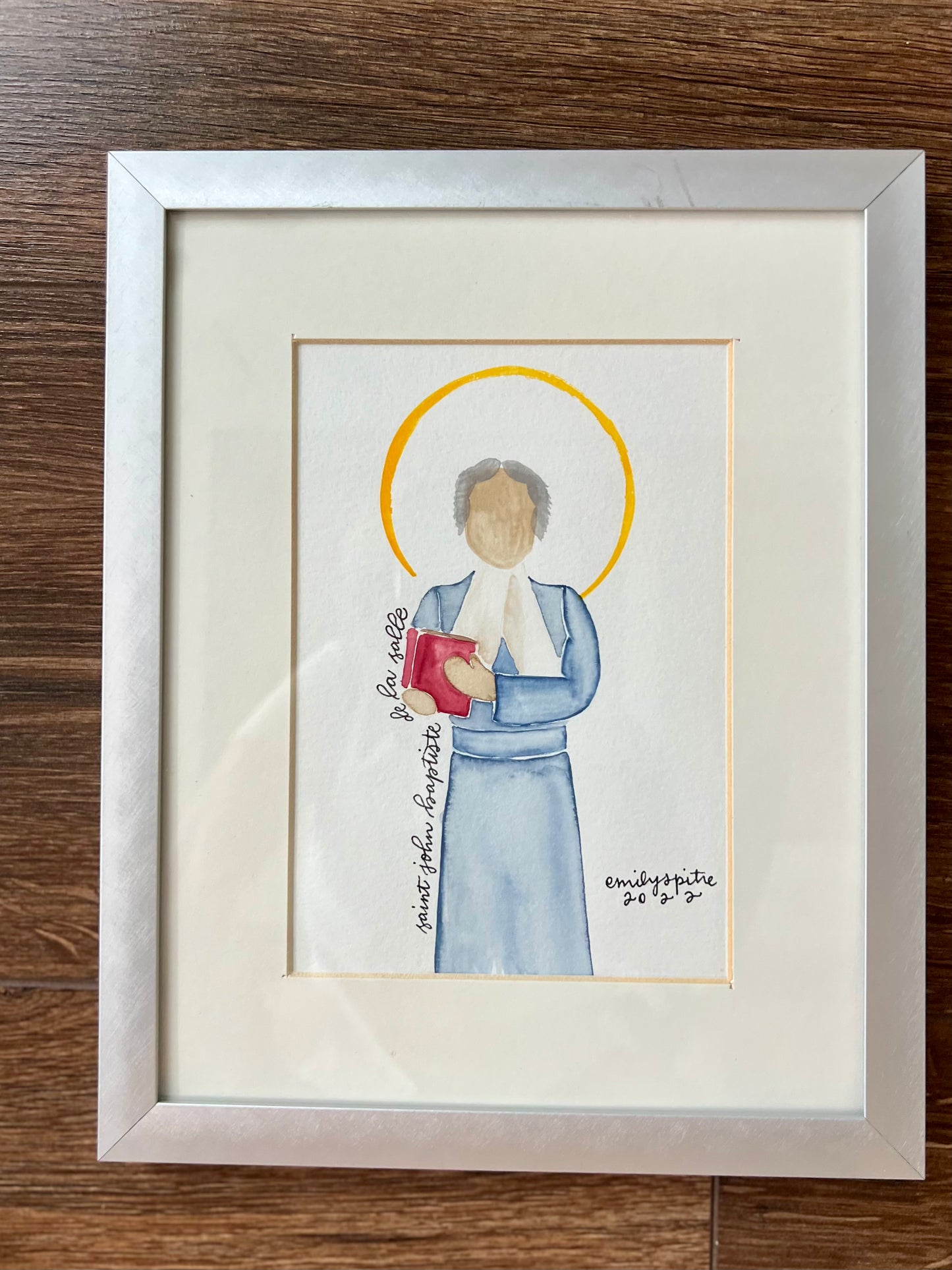 Original Framed St. John Baptiste de la Salle