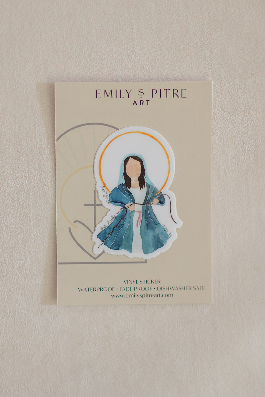 Our Lady Undoer of Knots Sticker