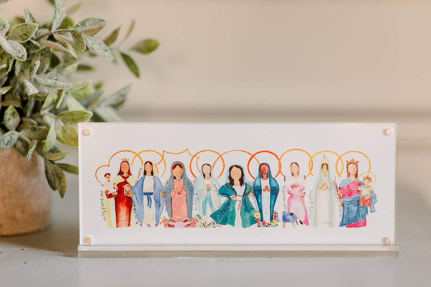 4x10 - Many Mary Framed Print