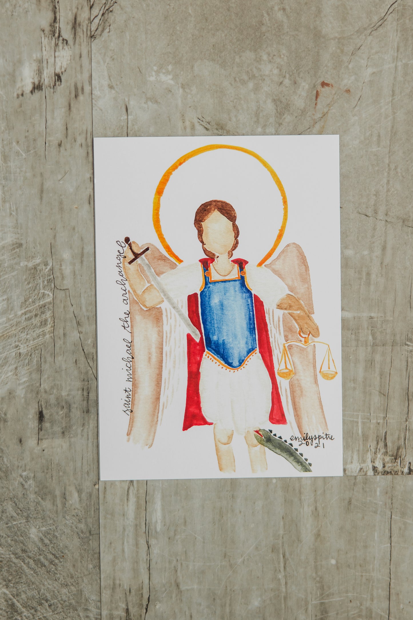 St. Michael the Archangel - 5x7 Print