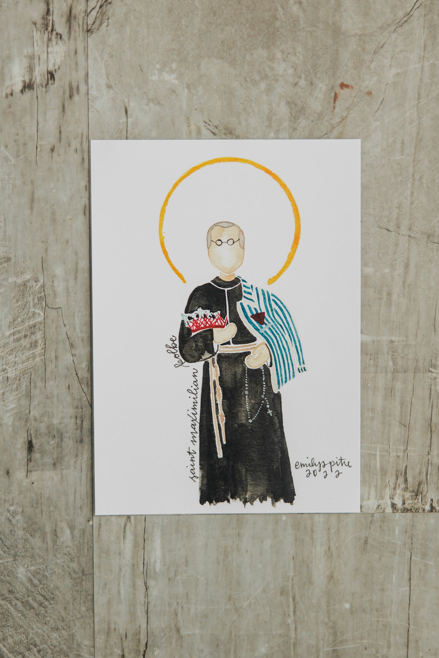 St. Maximillian Kolbe - 5x7 Print