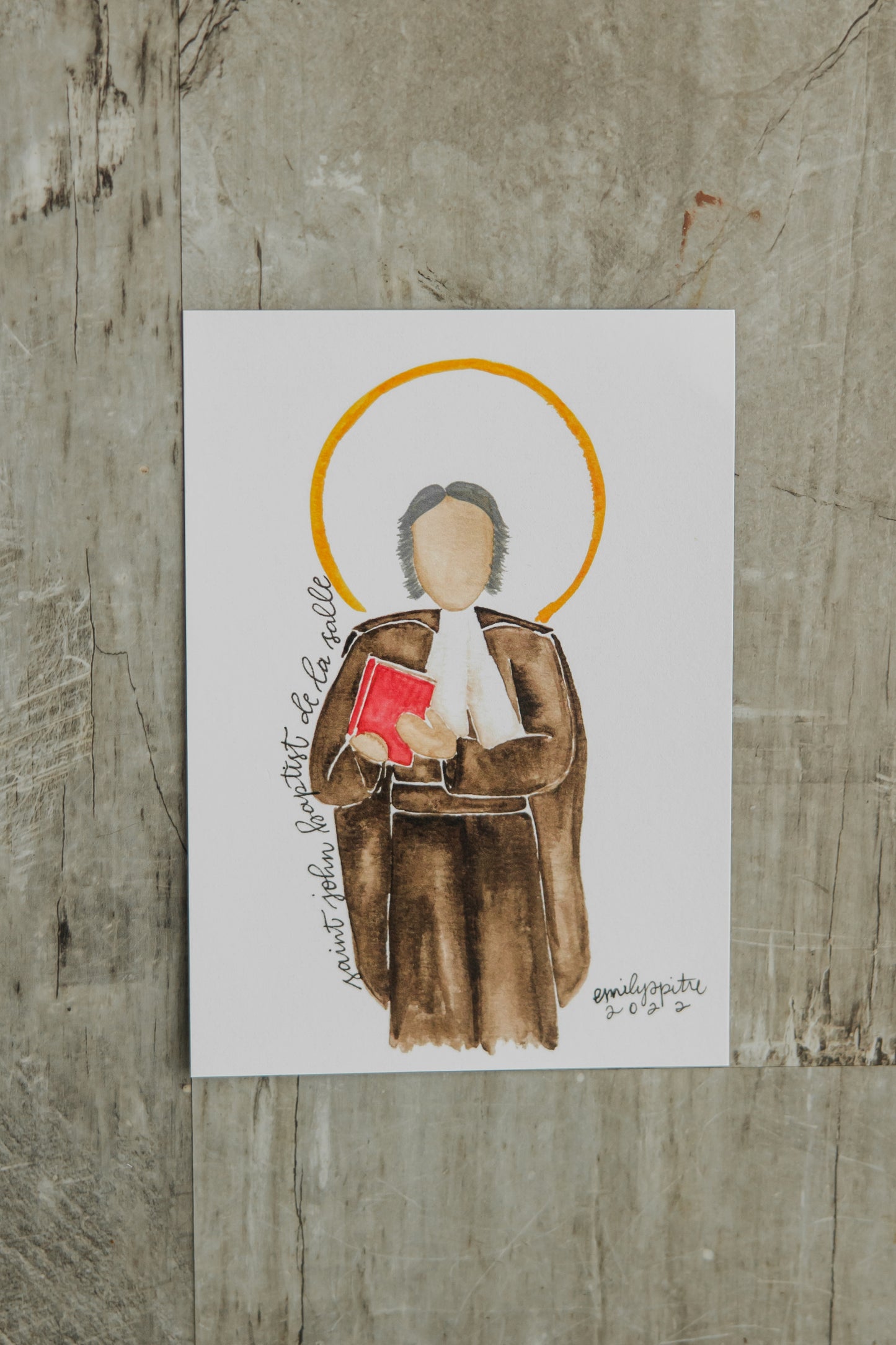St. John Baptist de la Salle - 5x7 print