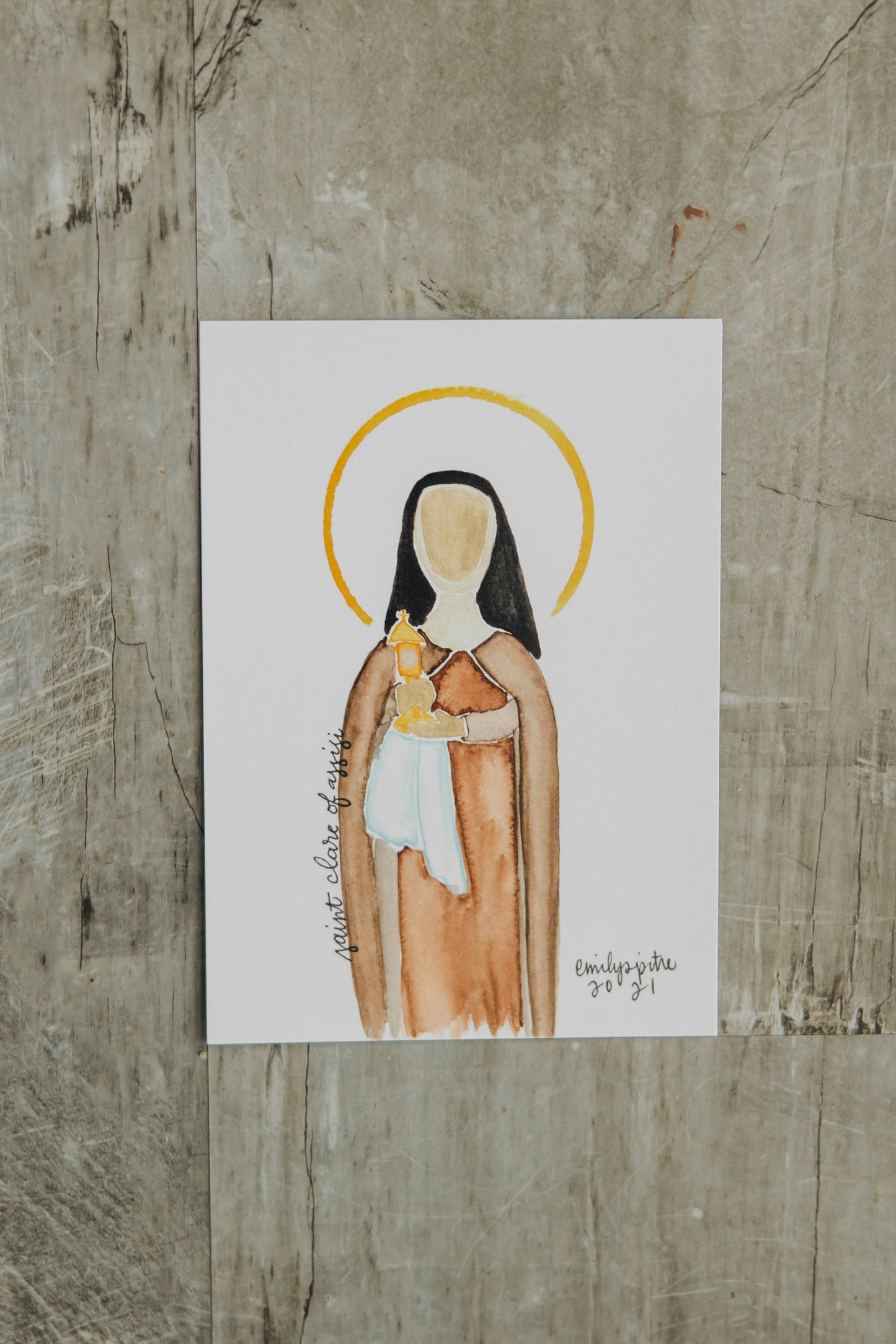 St. Clare of Assisi - 5x7 Print