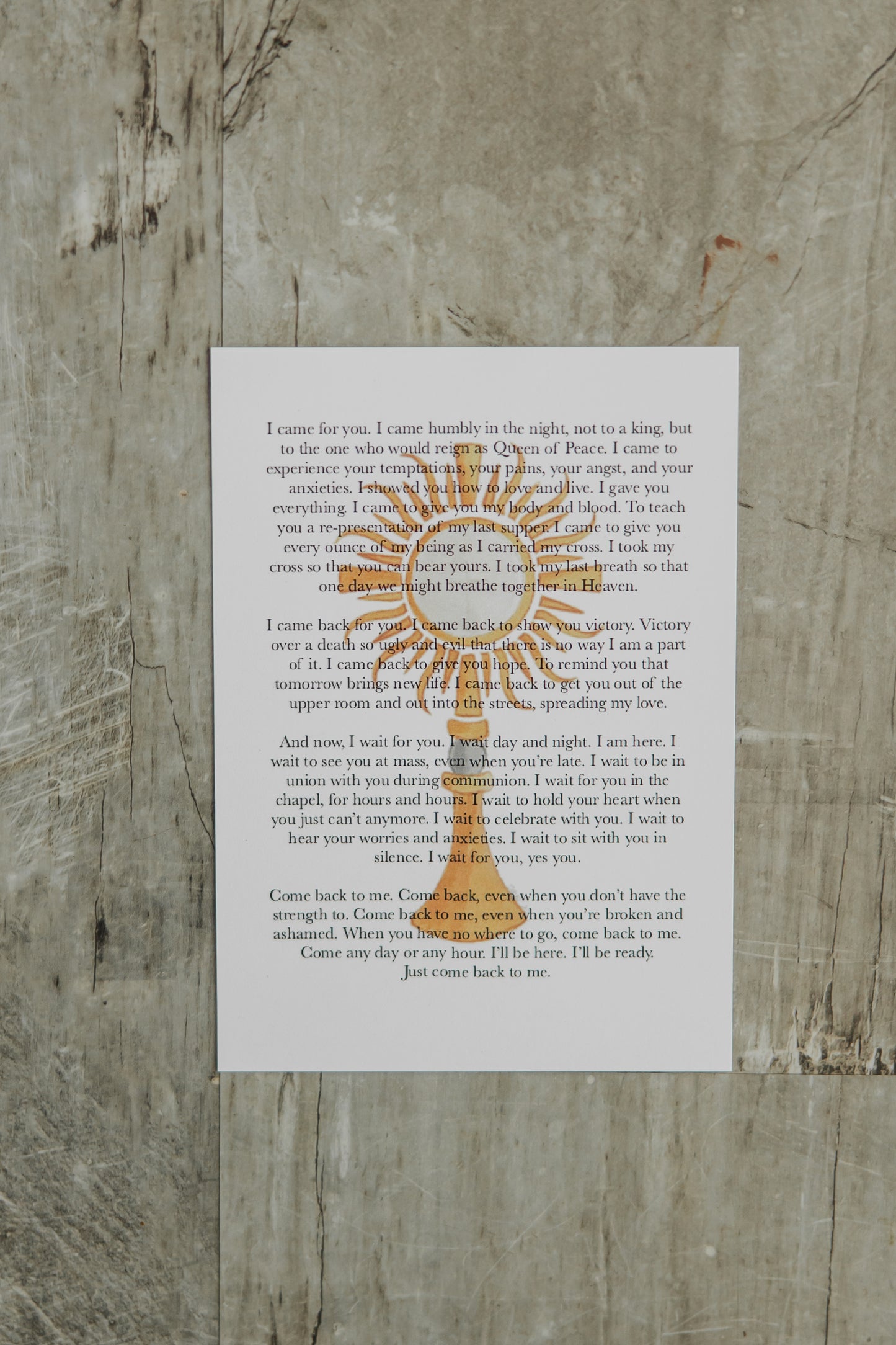 Monstrance - 5x7 Print