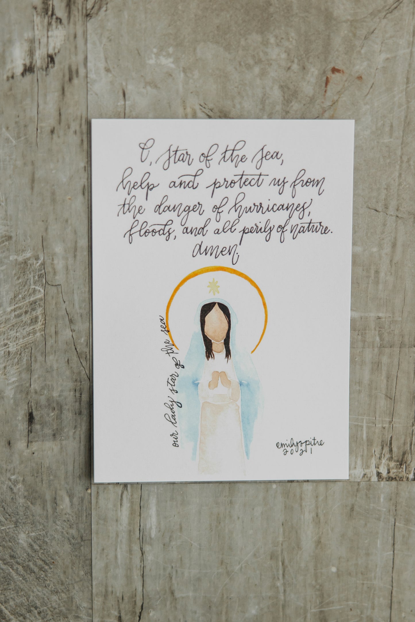 Our Lady Star of the Sea - 5x7 Print