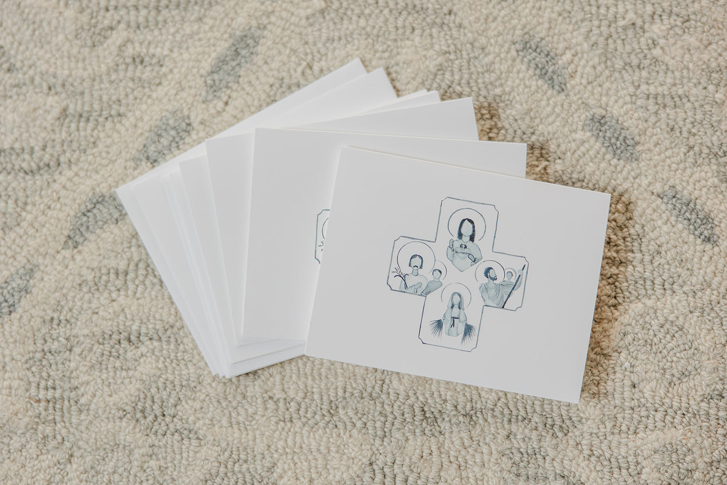 4 Way Cross Notecards
