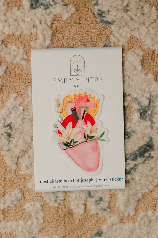 Most Chaste Heart of Joseph Sticker