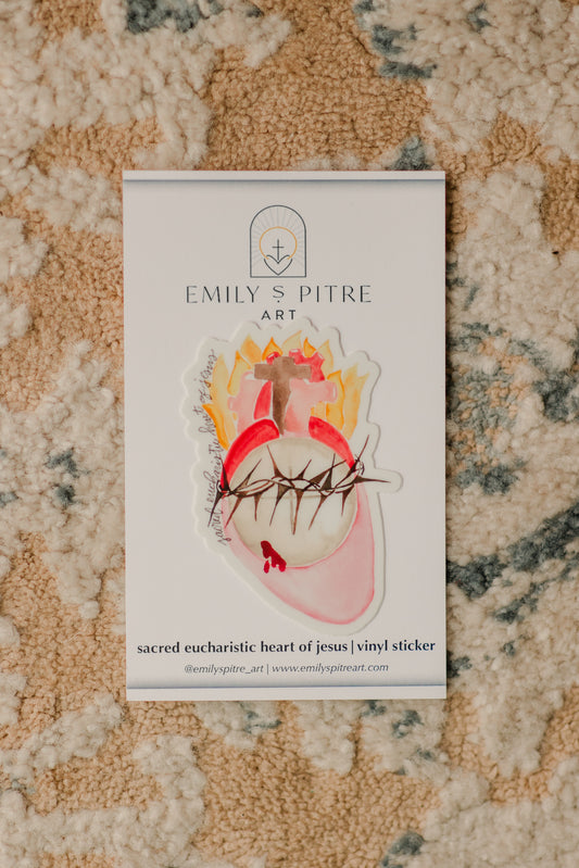 Sacred Eucharistic Heart of Jesus Sticker