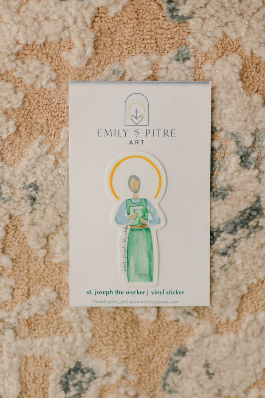 St. Joseph the Worker Sticker
