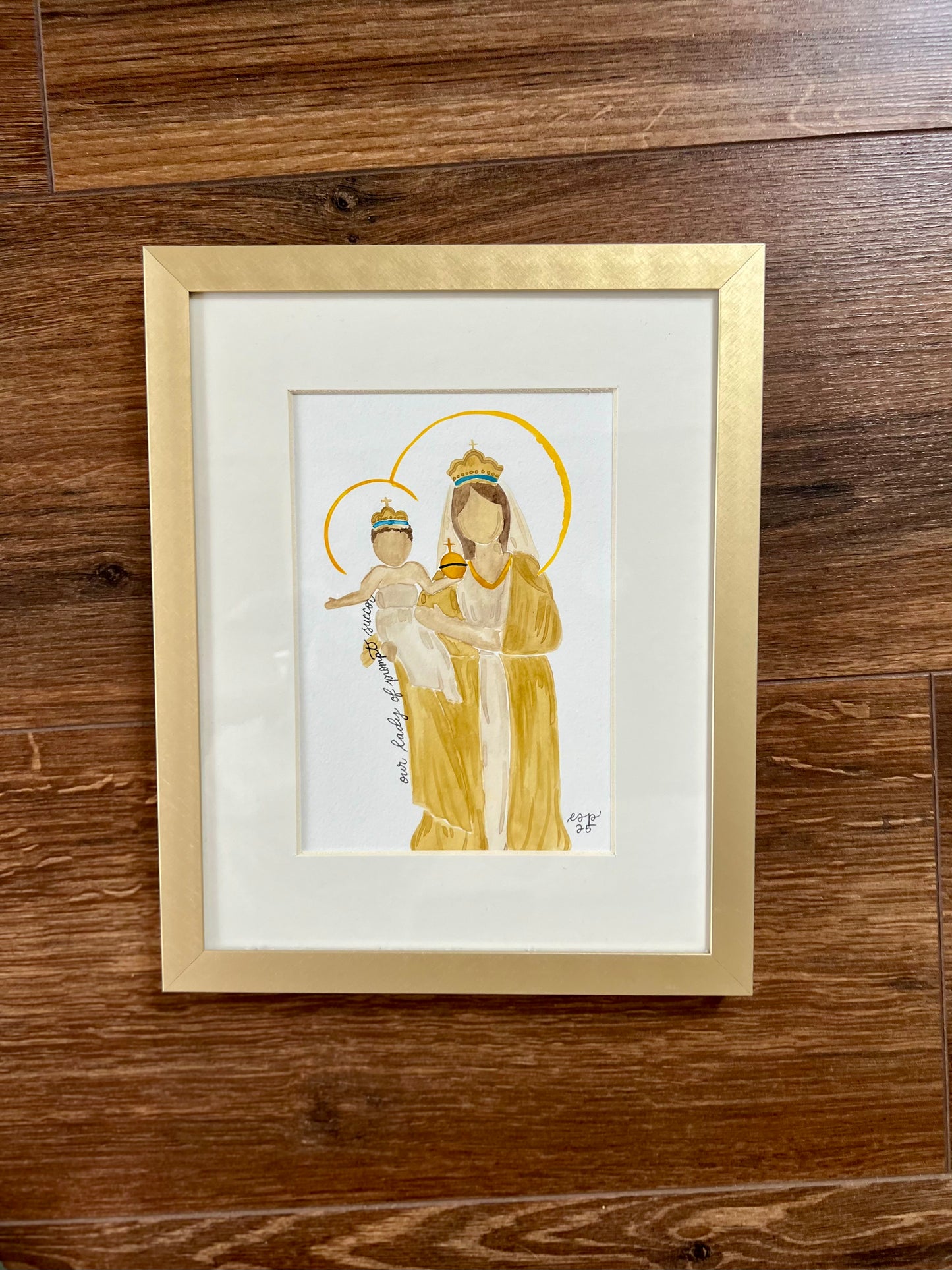 Original Framed Our Lady of Prompt Succor
