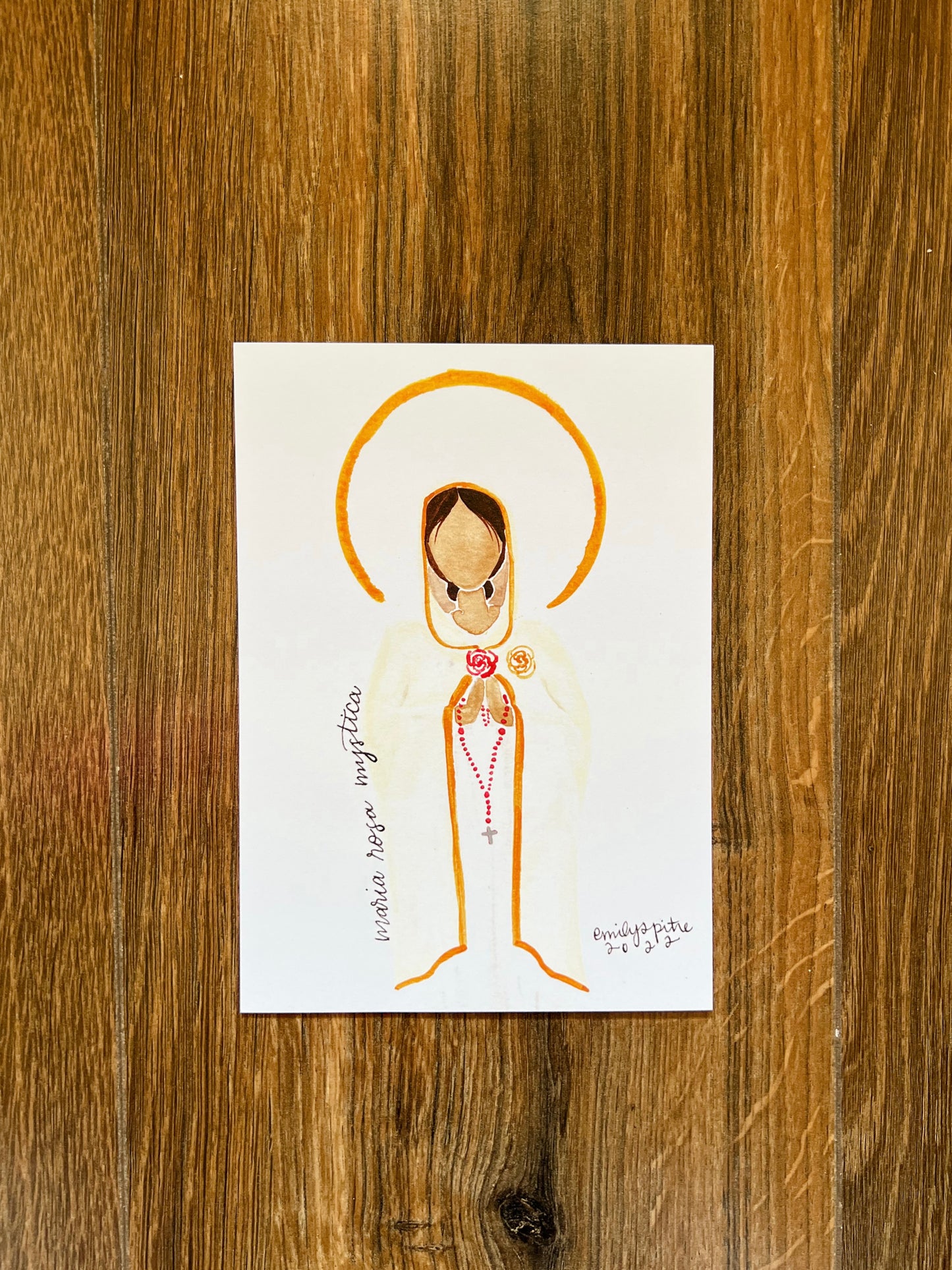 Maria Rosa Mystica - 5x7 Print