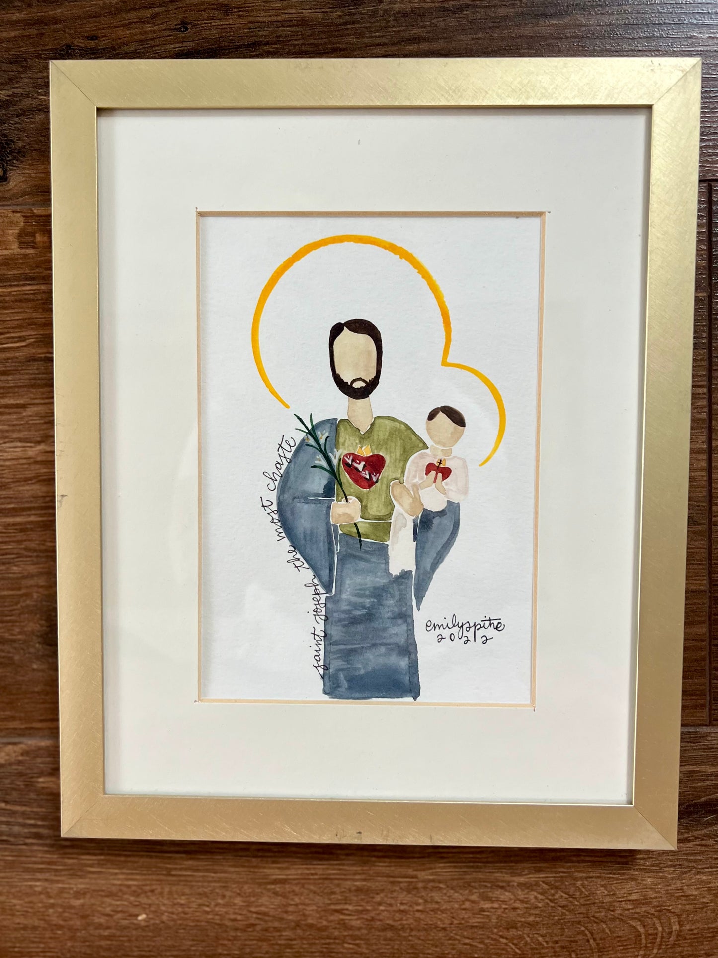 Original Framed St, Joseph
