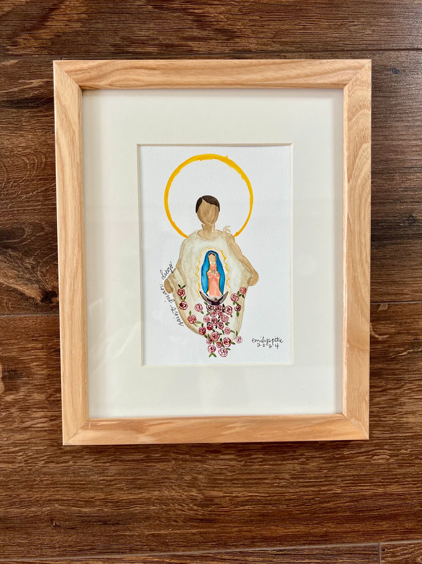 Original Framed St. Juan Diego
