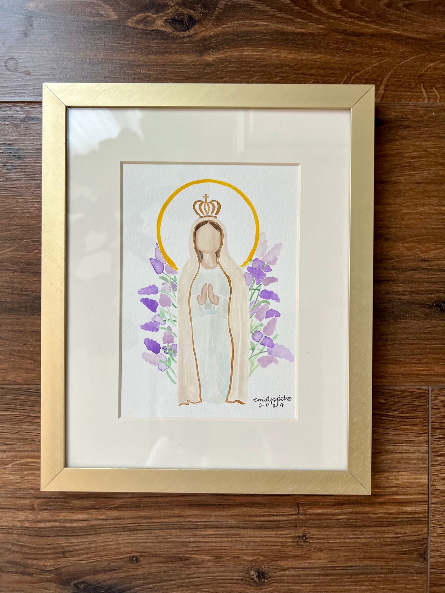 Original Framed Our Lady