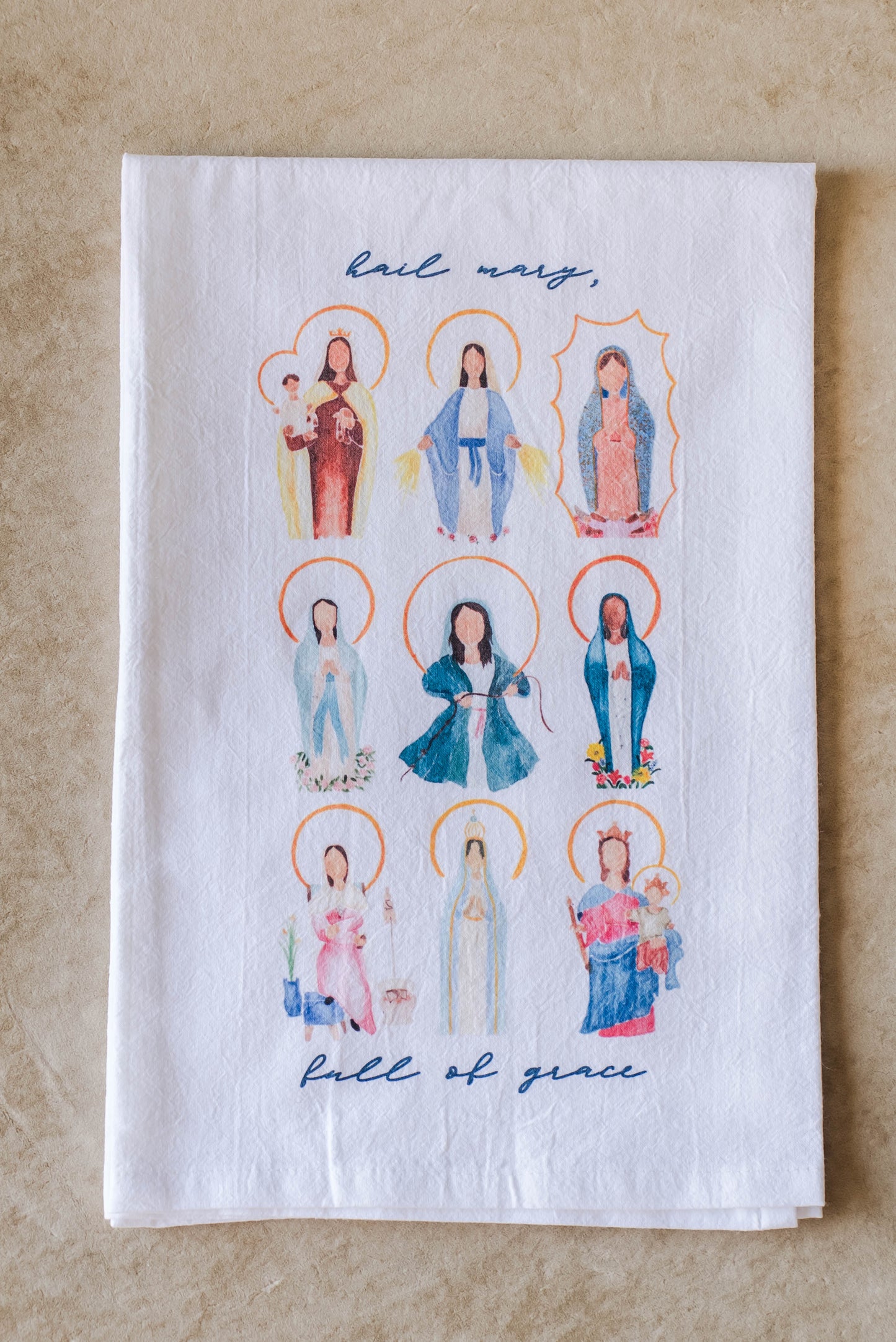 Many Marys Tea Towel