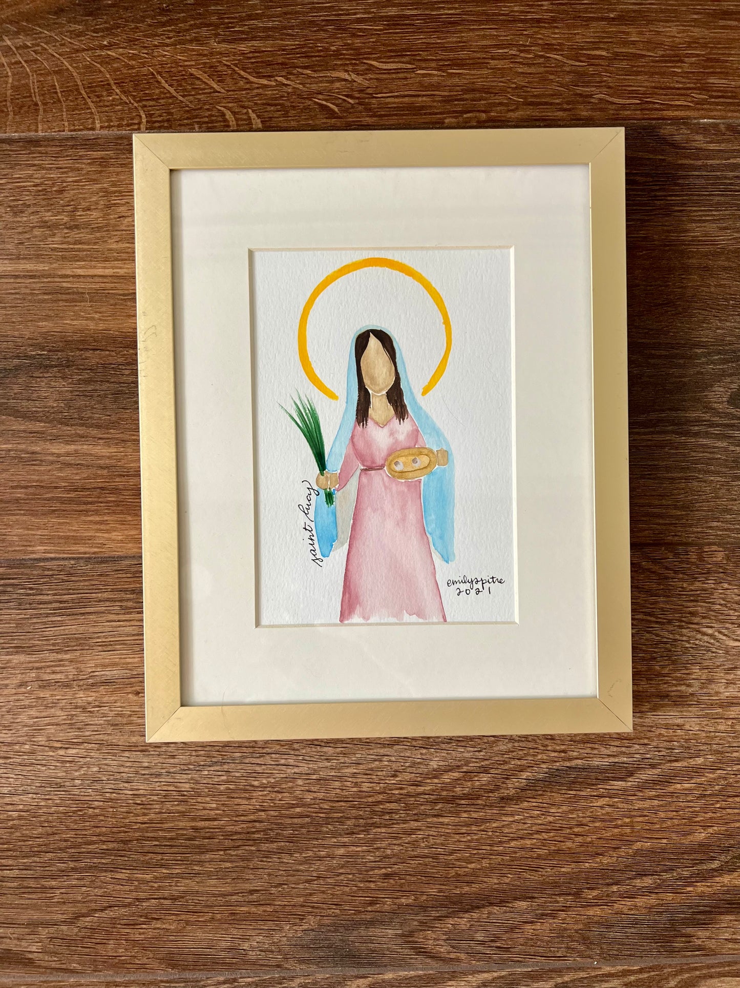 Original Framed St. Lucy