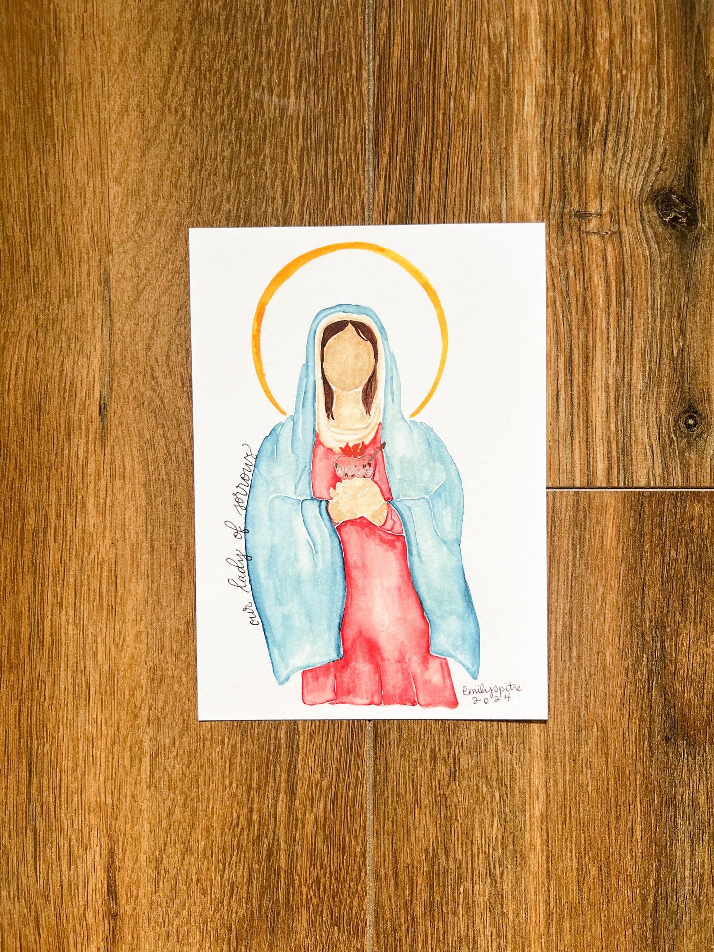 Our Lady of Sorrows - 5x7 Print