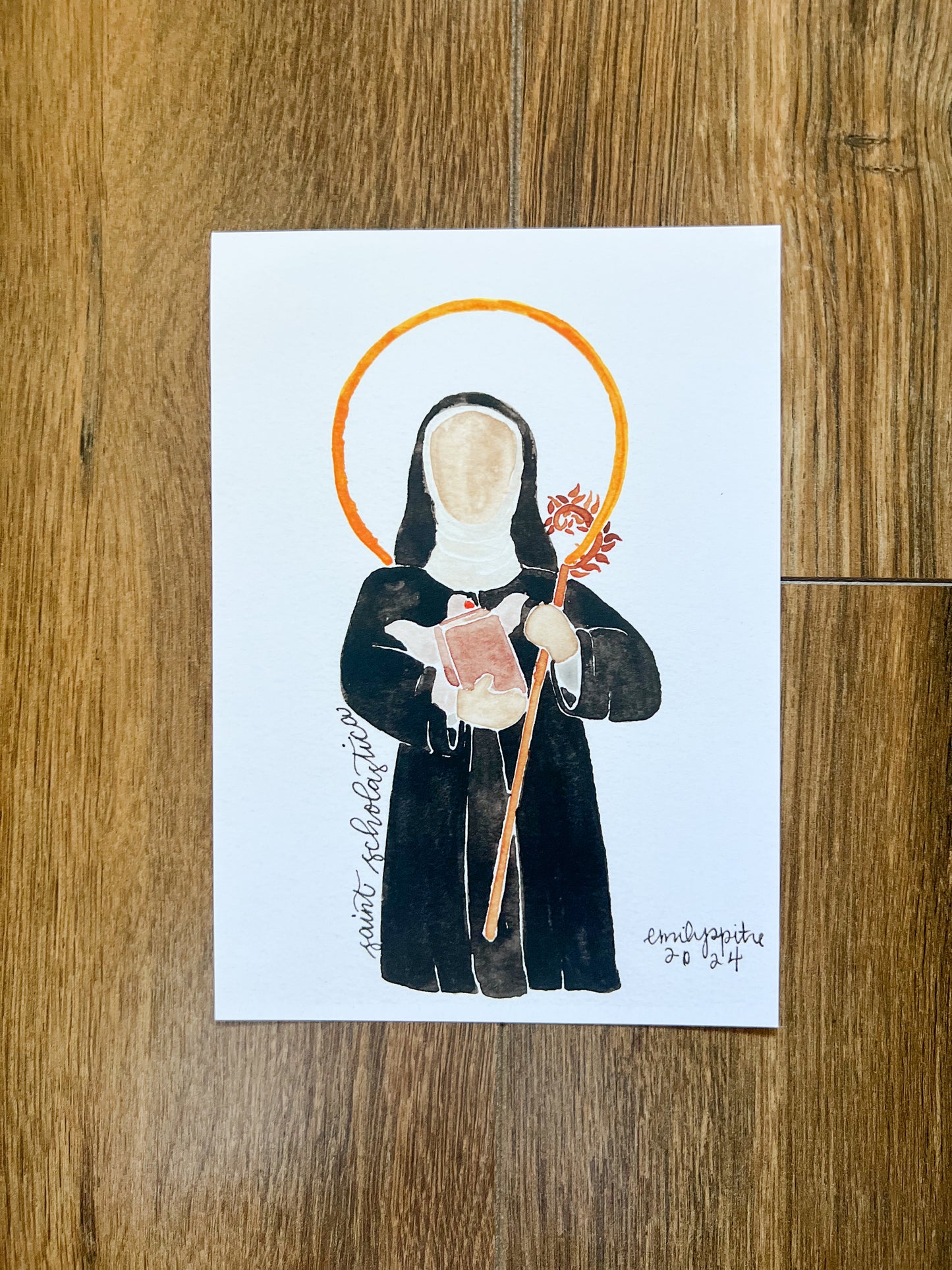 St. Scholastica - 5x7 Print