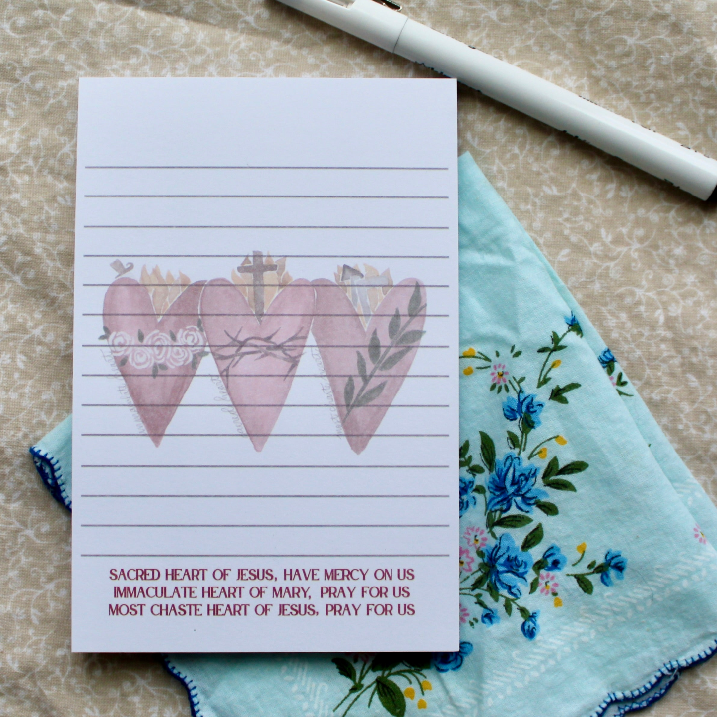 3 Hearts Notepad