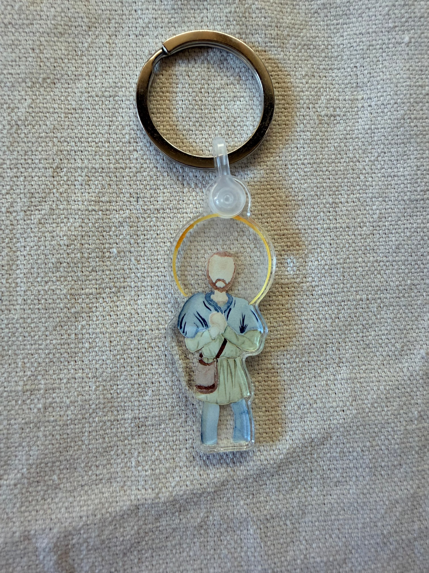 St. Isadore Keychain