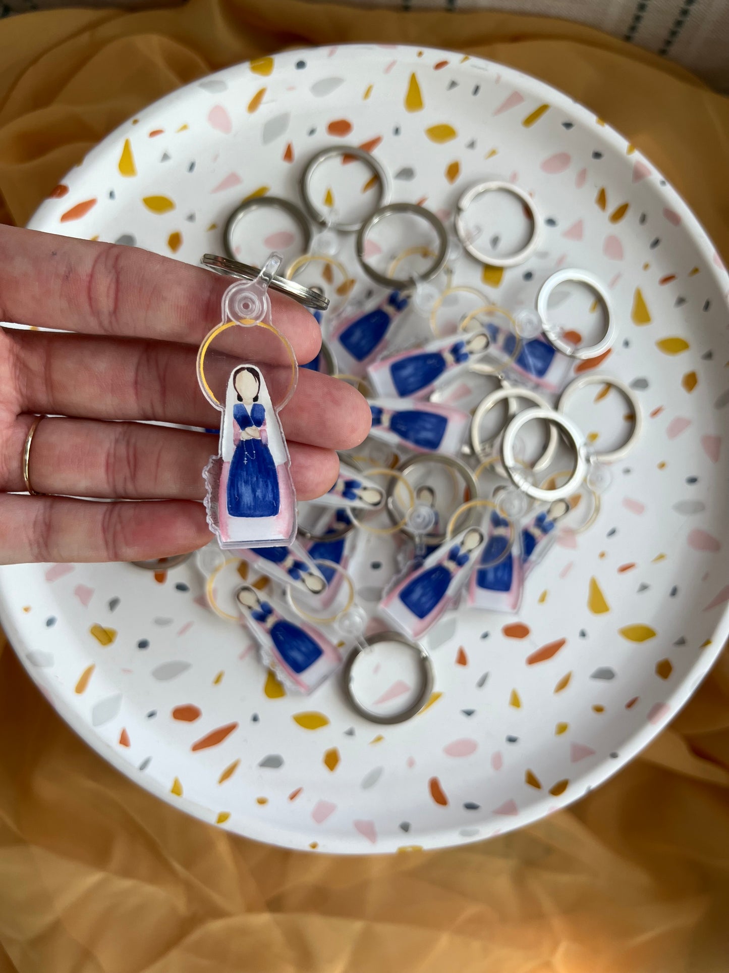 St. Bernadette Keychain