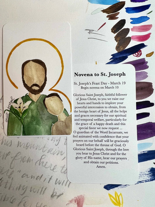 St. Joseph Novena Prayer Card
