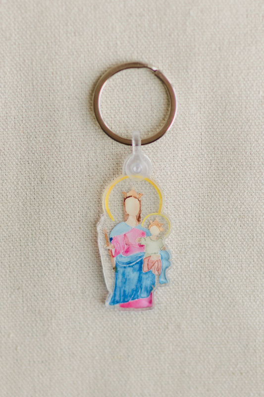 Our Lady Help of Christians Keychain