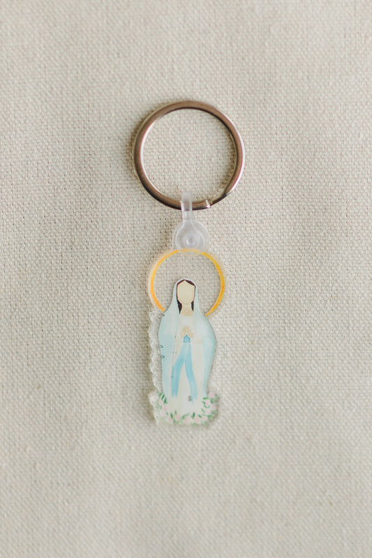 Our Lady of Lourdes Keychain