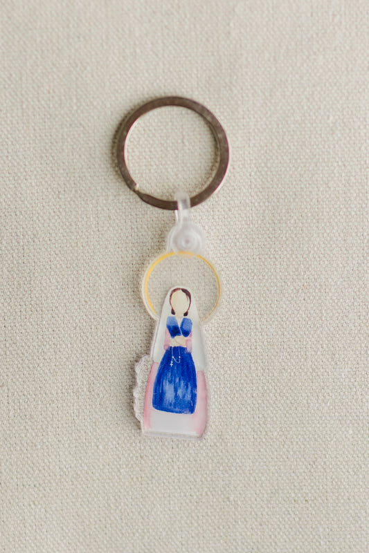 St. Bernadette Keychain