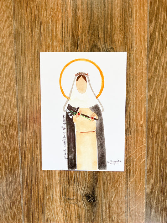 St. Catherine of Siena - 5x7 Print