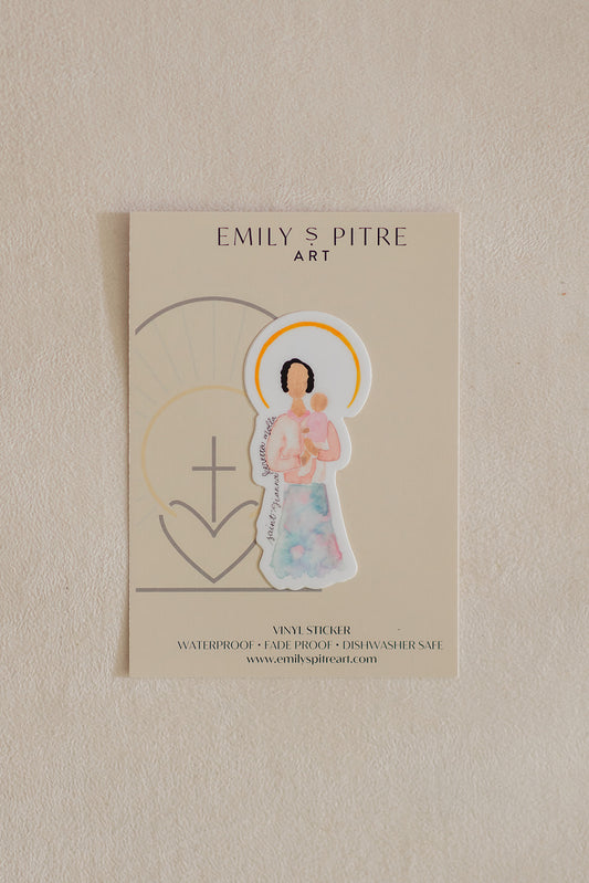 St. Gianna Beretta Sticker