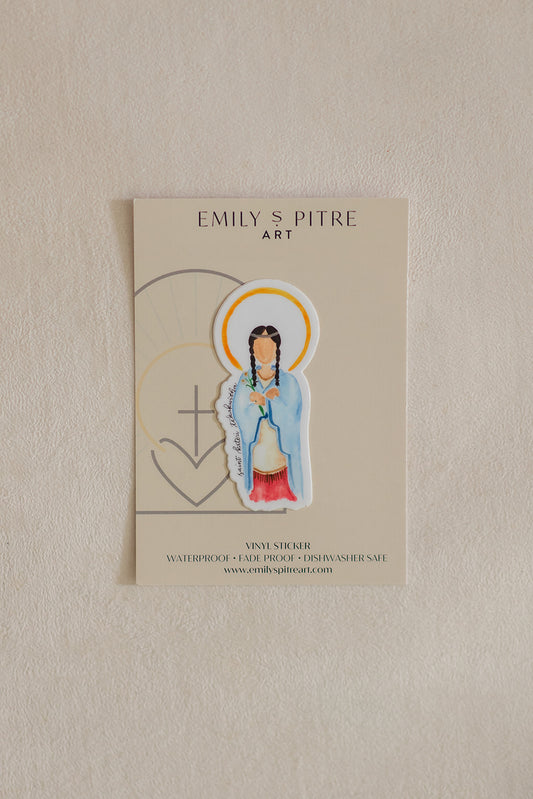 St. Kateri Tekakwitha Sticker