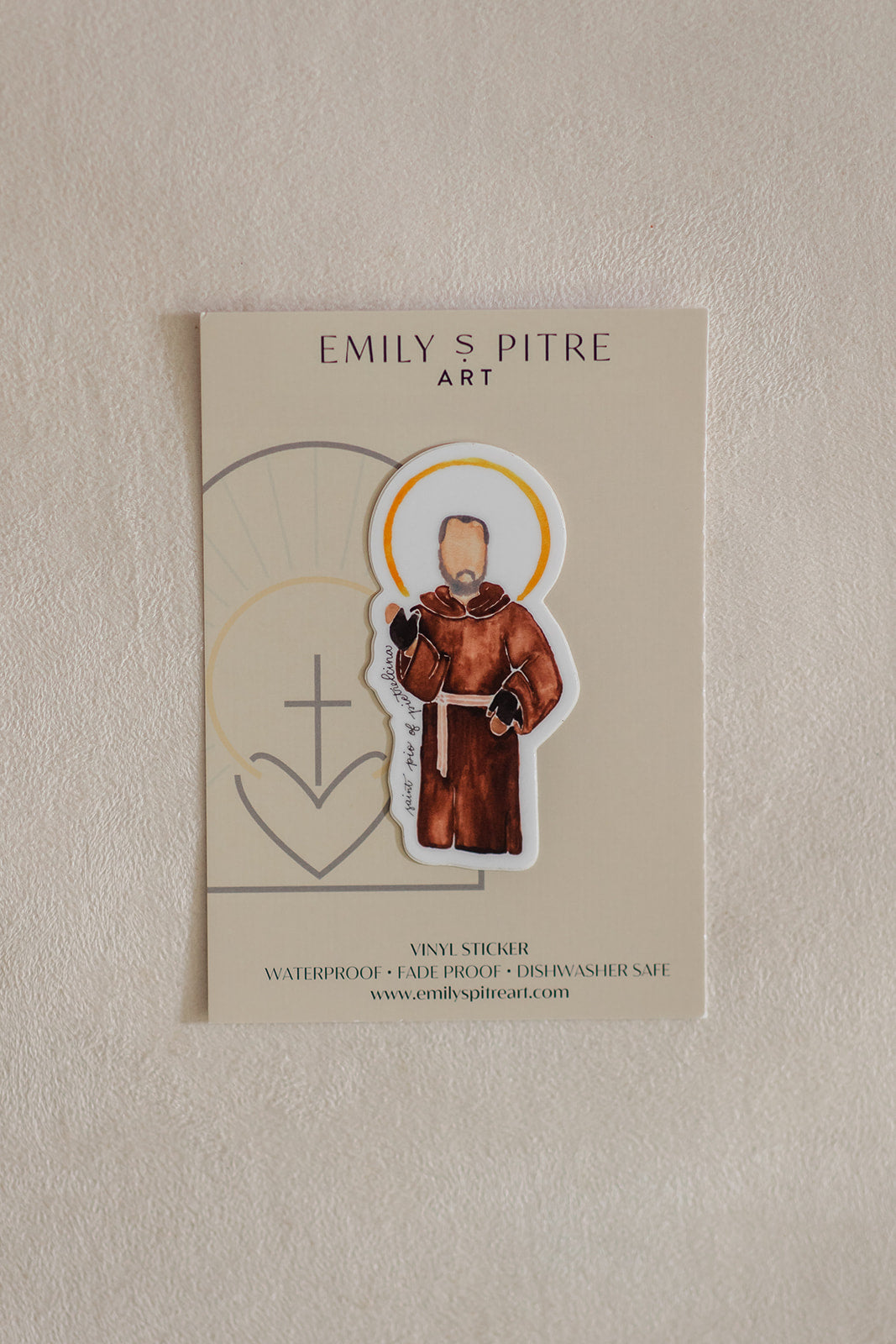 St. Pio Pietrelcina Sticker