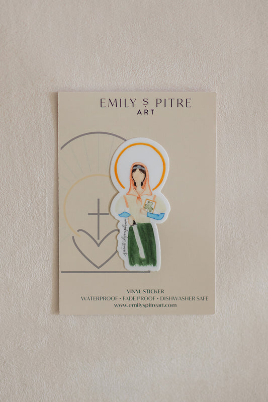 St. Dymphna Sticker
