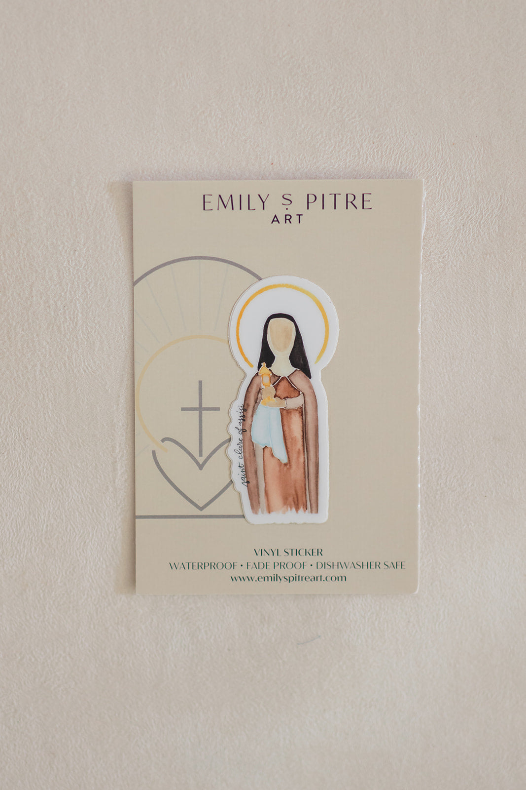 St. Clare of Assisi Sticker