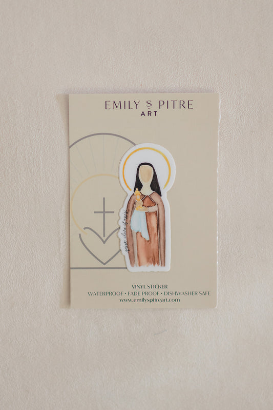 St. Clare of Assisi Sticker