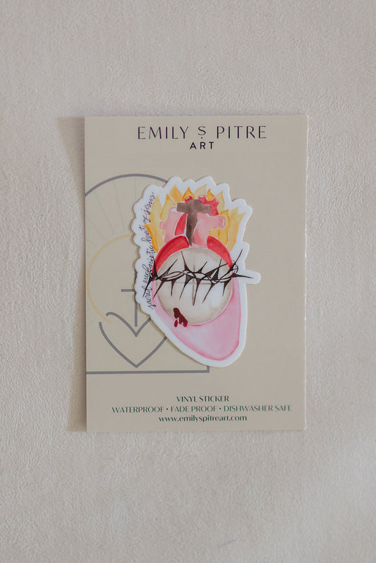 Sacred Eucharistic Heart of Jesus Sticker