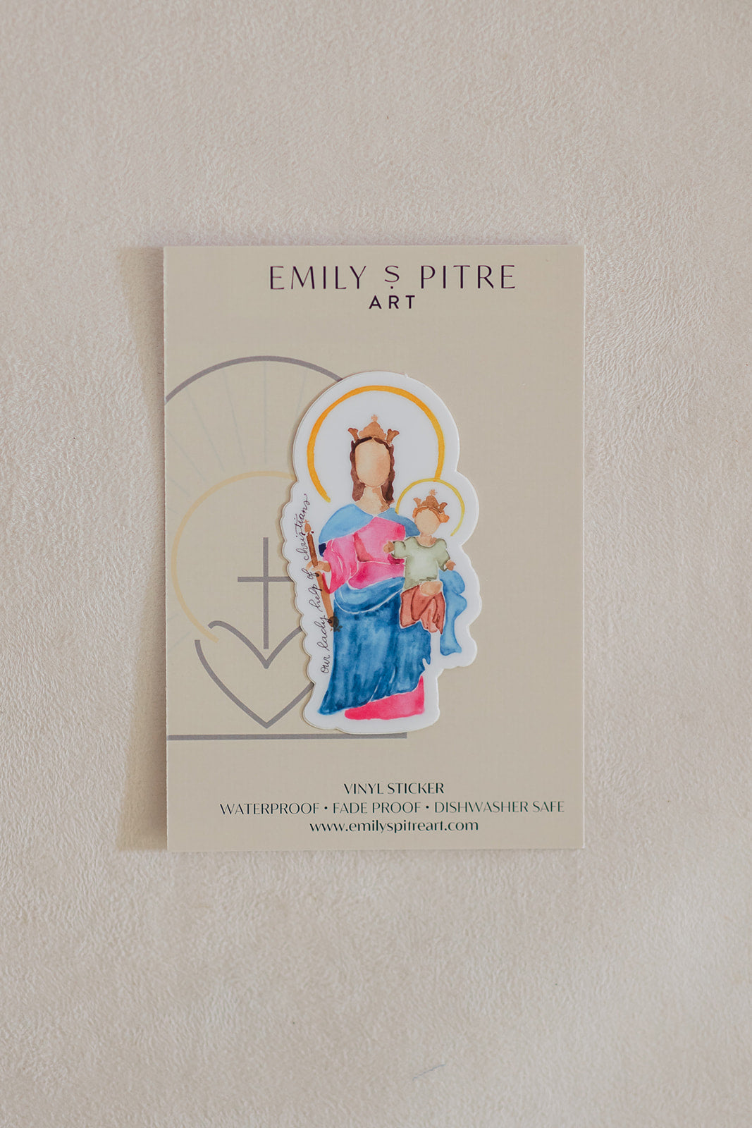 Our Lady Help of Christians Sticker