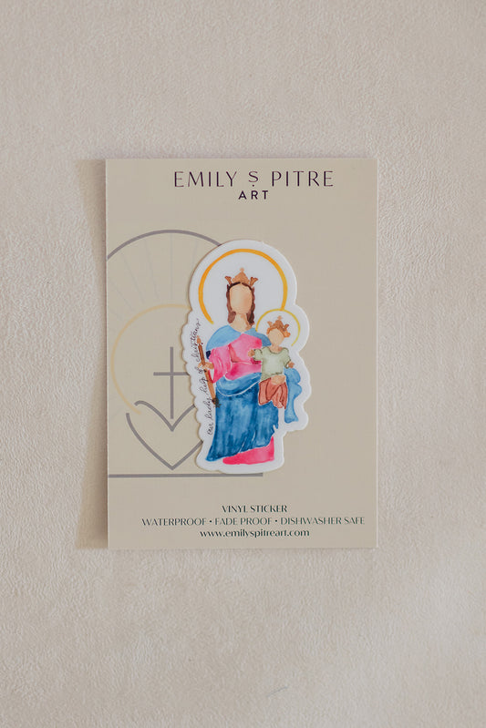 Our Lady Help of Christians Sticker