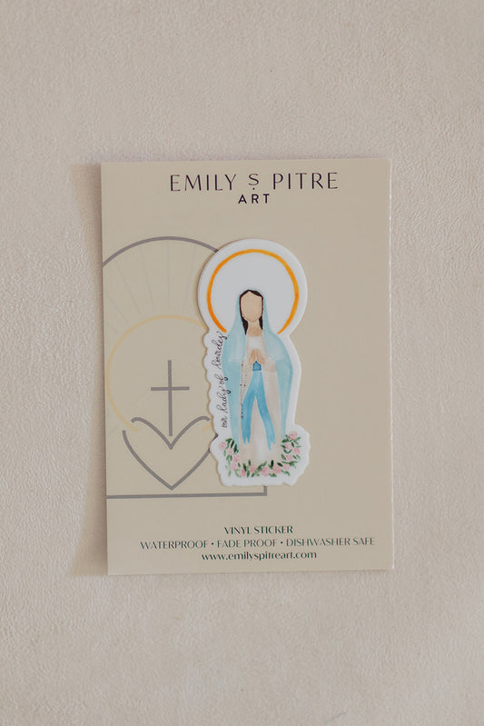 Our Lady of Lourdes Sticker