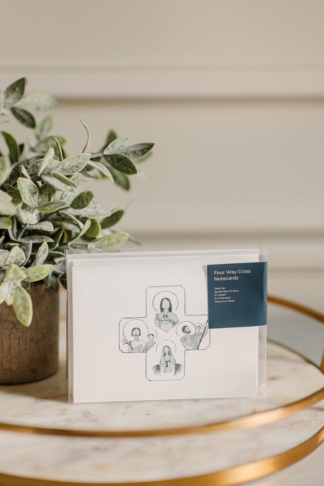 4 Way Cross Notecards