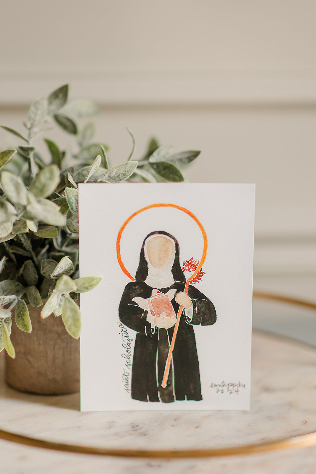 St. Scholastica - 5x7 Print