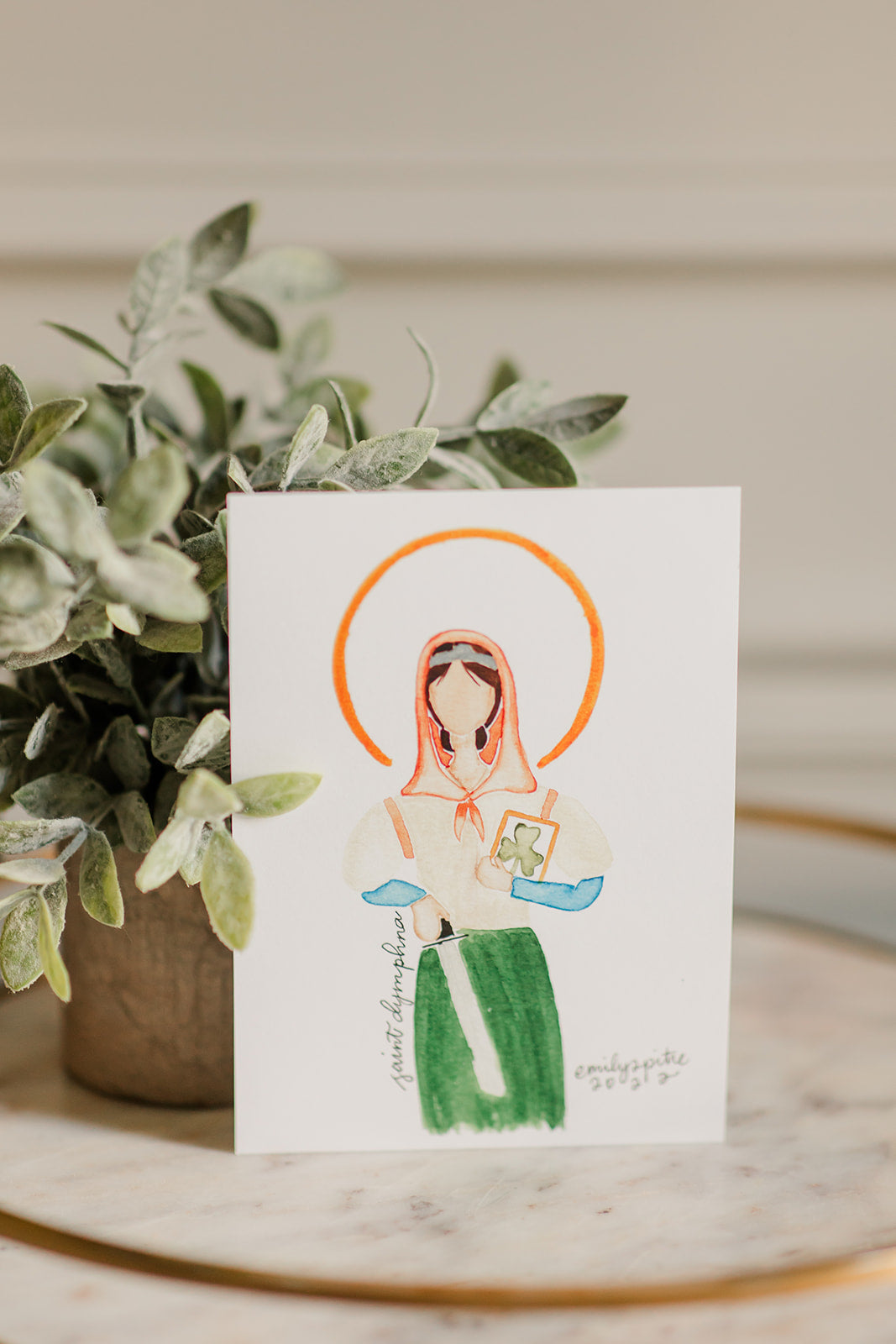 St. Dymphna - 5x7 Print