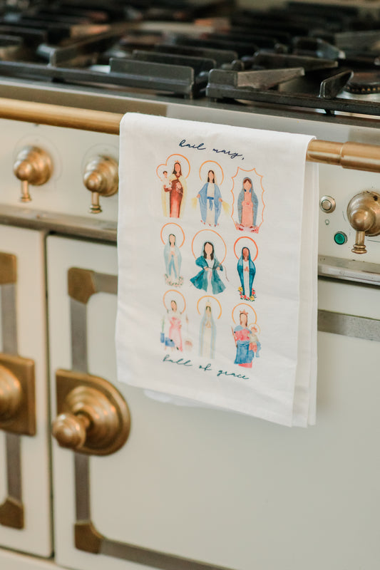 Many Marys Tea Towel