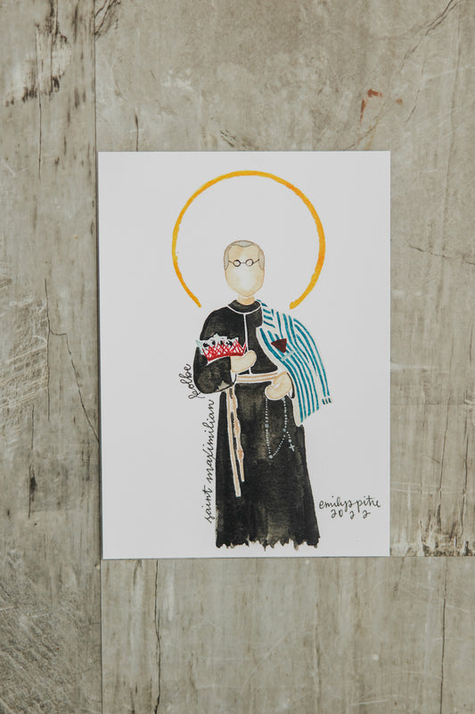 St. Maximillian Kolbe - 5x7 Print