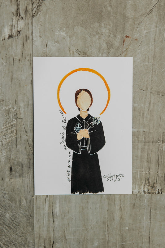 St. Gemma Galgani - 5x7 Print