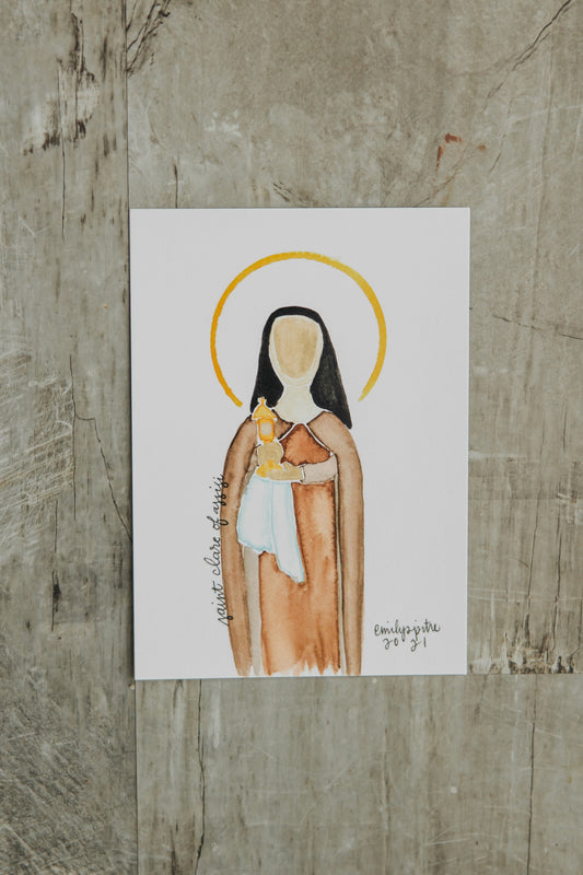 St. Clare of Assisi - 5x7 Print