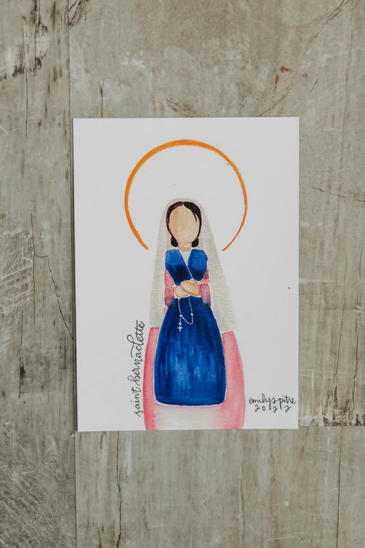 St. Bernadette - 5x7 Print