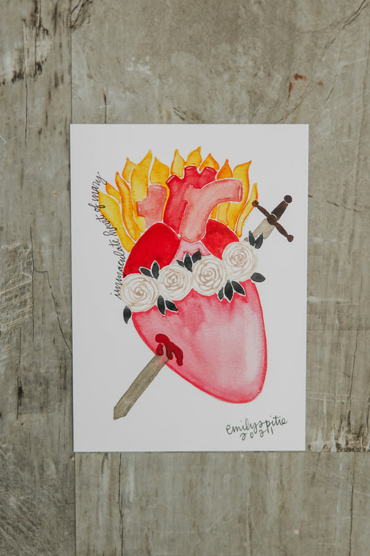 Immaculate Heart of Mary - 5x7 Print